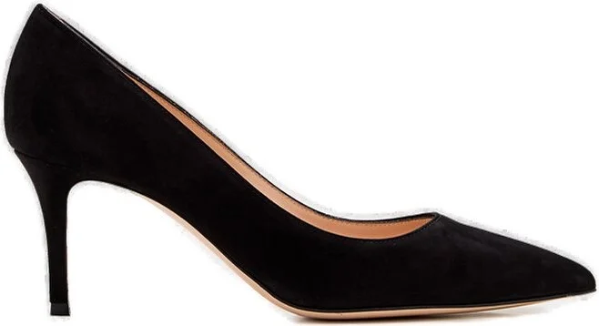 Gianvito Rossi Pointed-Toe Slip-On Pumps
