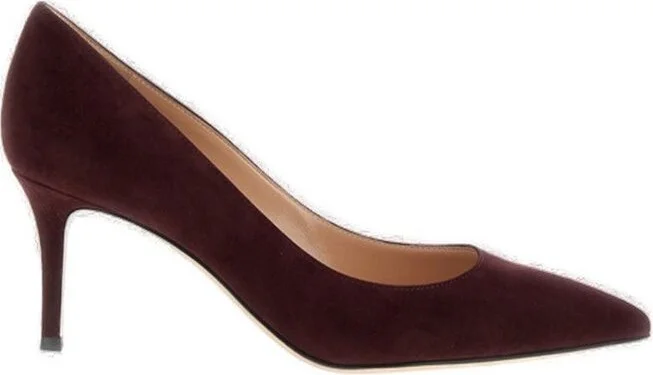 Gianvito Rossi Pointed-Toe Slip-On Pumps