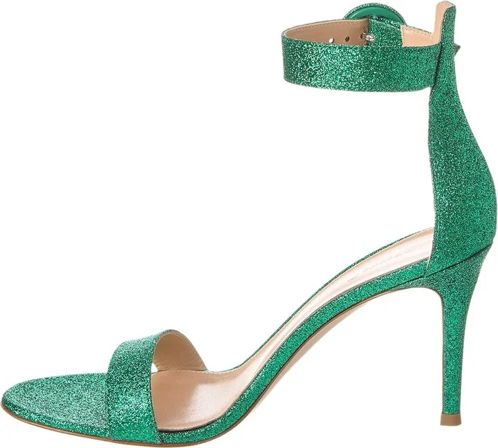 Gianvito Rossi Portofino 85 Glitter Sandal - Image 2