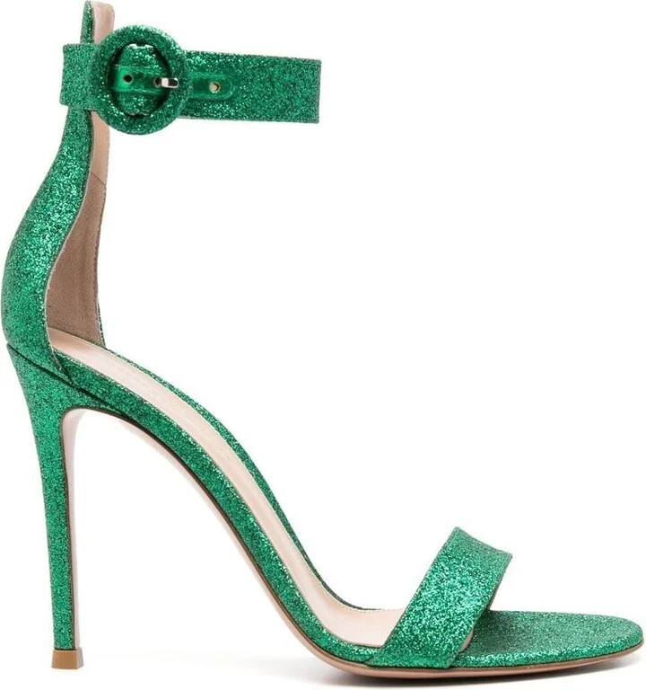 Gianvito Rossi Portofino Starlight Leather High Heel Sandals