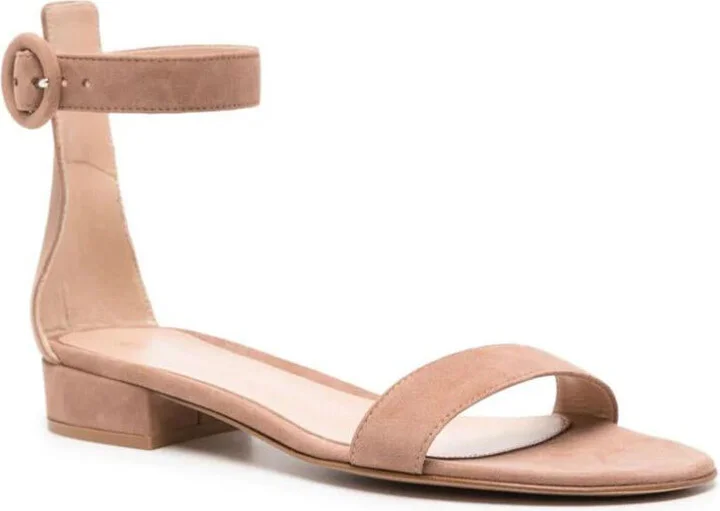 Gianvito Rossi Portofino Suede Decollete Shoes - Image 2