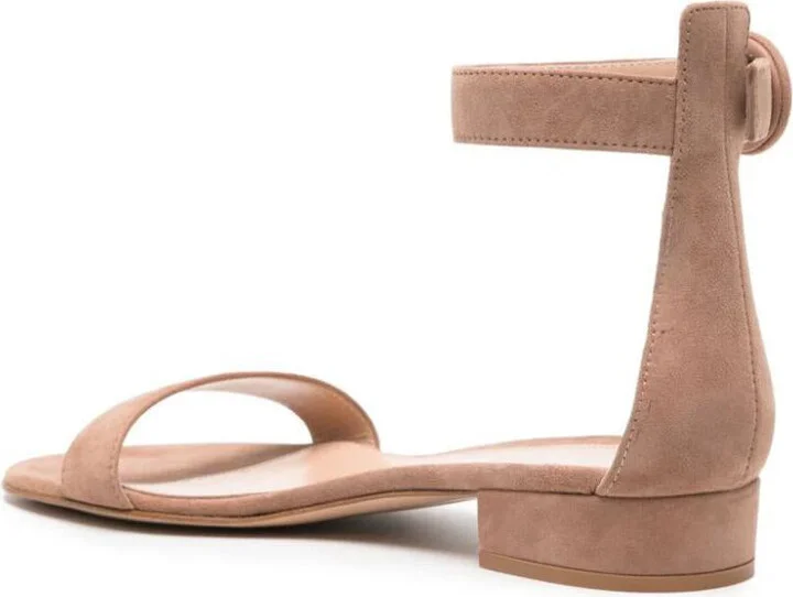 Gianvito Rossi Portofino Suede Decollete Shoes - Image 3