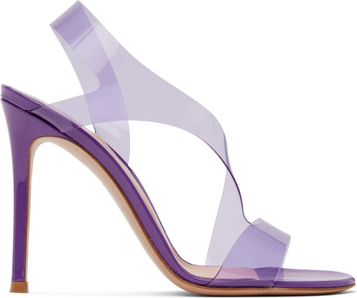 Gianvito Rossi Purple Metropolis 105 Heeled Sandals