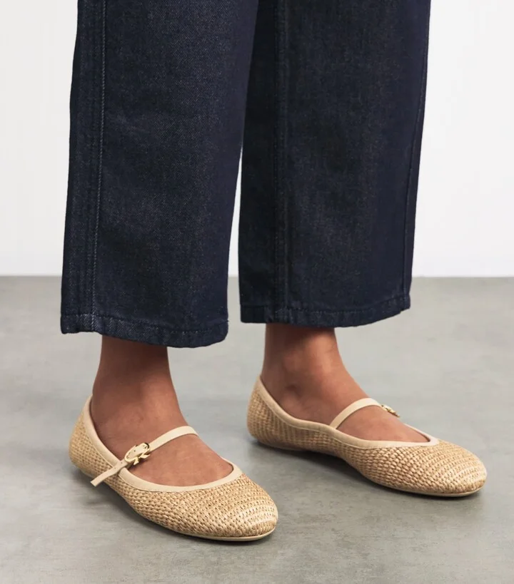 Gianvito Rossi Raffia Carla Ballet Flats - Image 2