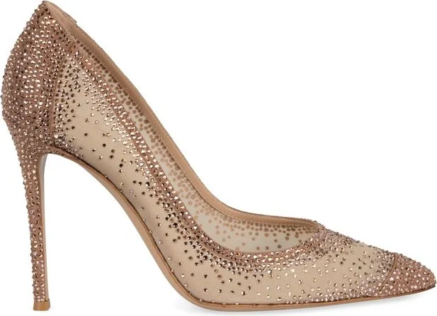 Gianvito Rossi Rania Embellished Pointed Toe Pumps