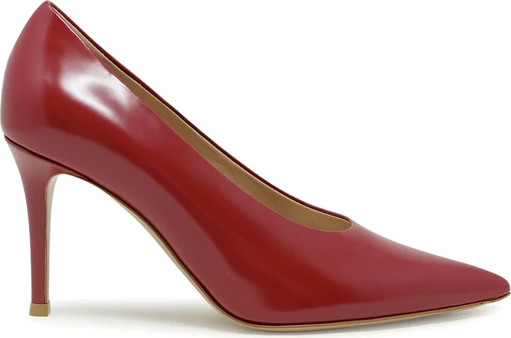 Gianvito Rossi Red Leather Pumps