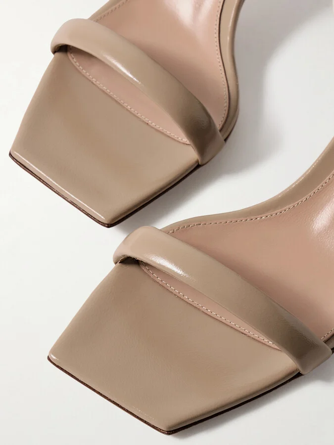 Gianvito Rossi - Rhys 55 Leather Sandals - Neutrals - Image 4