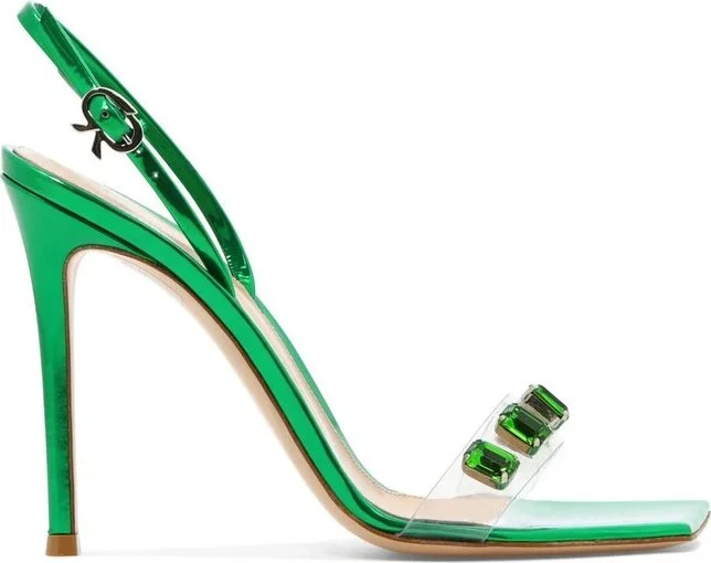 Gianvito Rossi Ribbon Candy Heeled Sandals