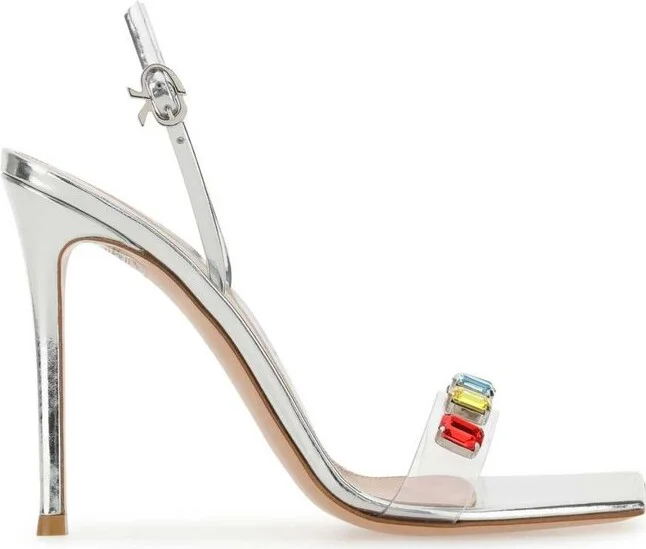 Gianvito Rossi Ribbon Candy Heeled Sandals
