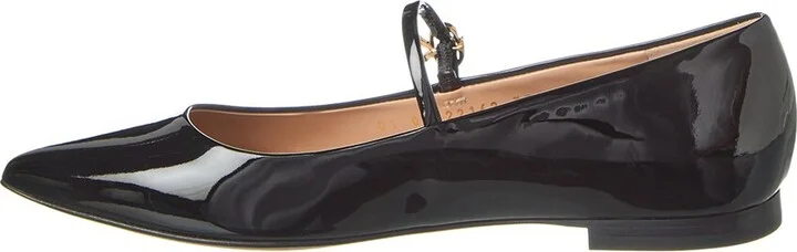 Gianvito Rossi Ribbon Jane Patent Ballerina Flat - Image 2