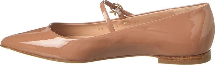 Gianvito Rossi Ribbon Jane Patent Ballerina Flat - Image 2