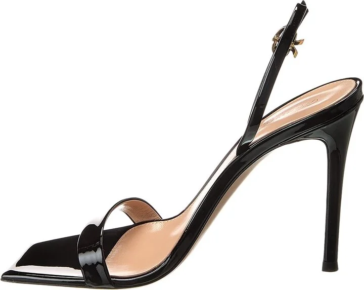 Gianvito Rossi Ribbon Patent Sandal - Image 2
