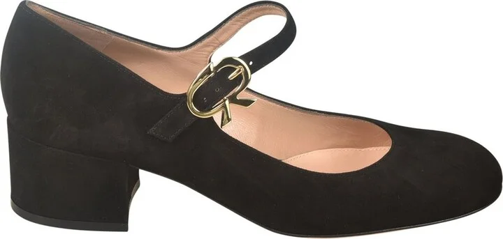 Gianvito Rossi Ribbon Round-Toe Pumps