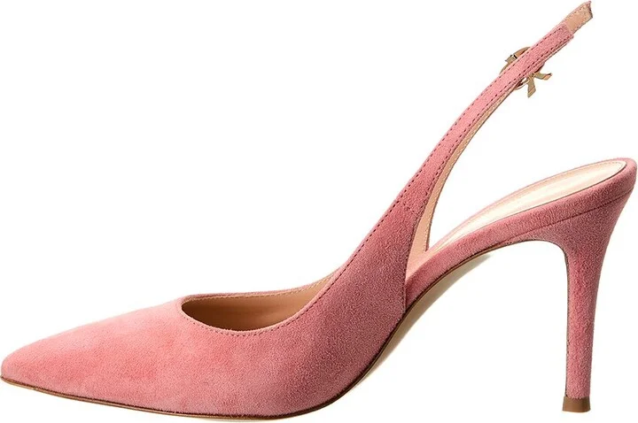 Gianvito Rossi Ribbon Sling 85 Suede Pump - Image 2