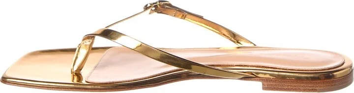 Gianvito Rossi Ribbon Thong Leather Sandal - Image 2