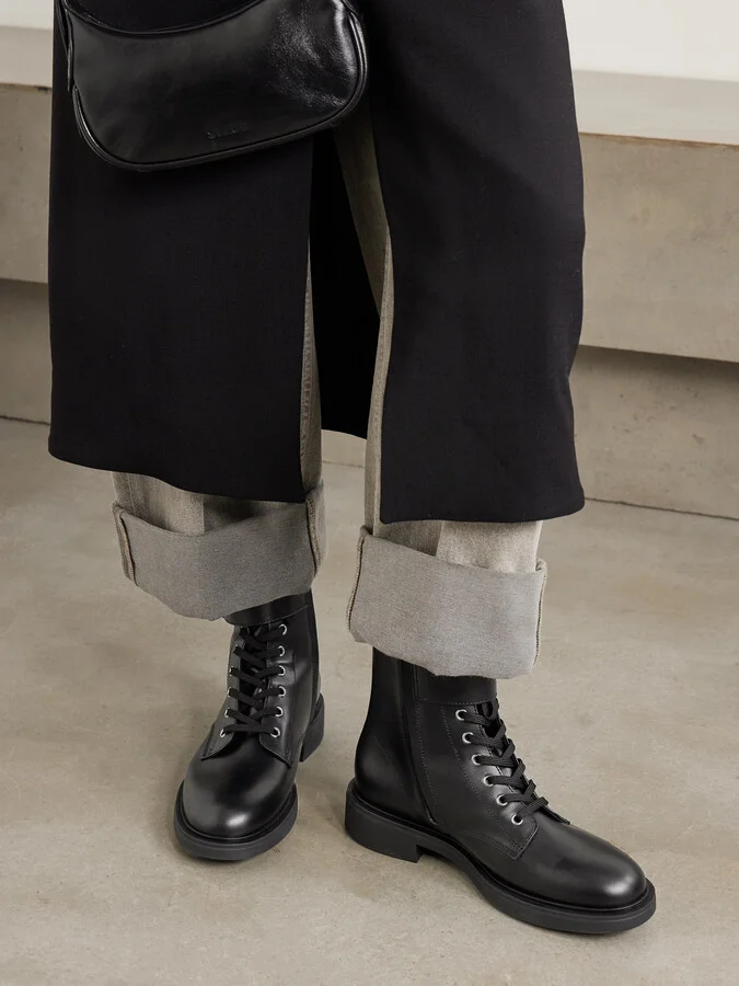 Gianvito Rossi - Ripley Buckled Leather Ankle Boots - Black - Image 2