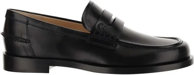 Gianvito Rossi Round Toe Slip-On Loafers
