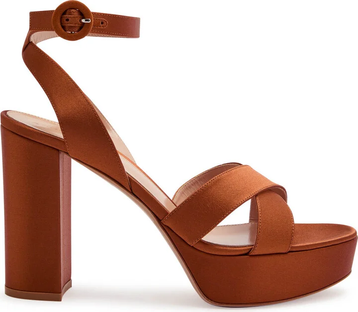 Gianvito Rossi Sabrina 105 Satin Sandals