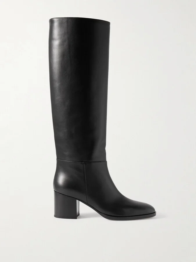 Gianvito Rossi - Santiago 60 Leather Knee Boots - Black