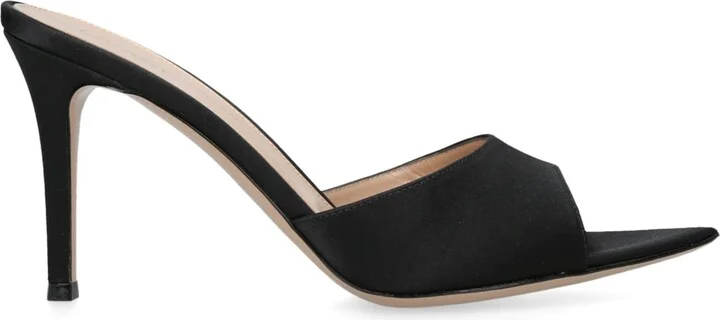 Gianvito Rossi Satin Elle Mules 85