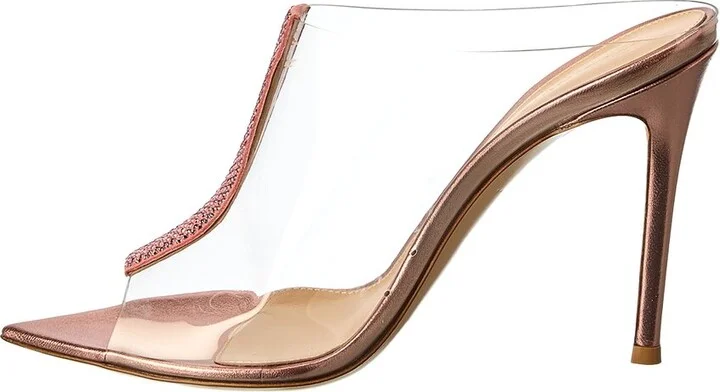 Gianvito Rossi Sigma 105 Vinyl & Leather Sandal - Image 2