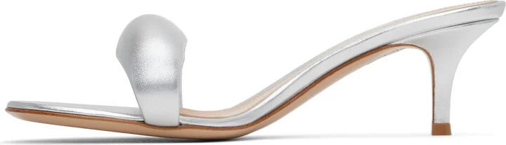 Gianvito Rossi Silver Bijoux 55 Mules - Image 3