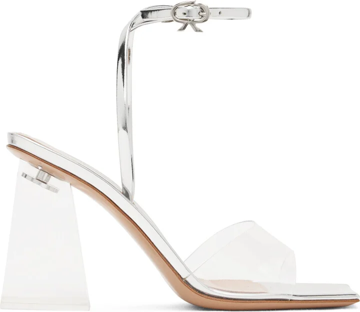 Gianvito Rossi Silver Cosmic 85 Sandals