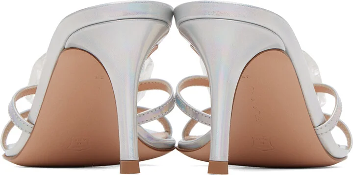 Gianvito Rossi Silver Jaipur Mules - Image 2