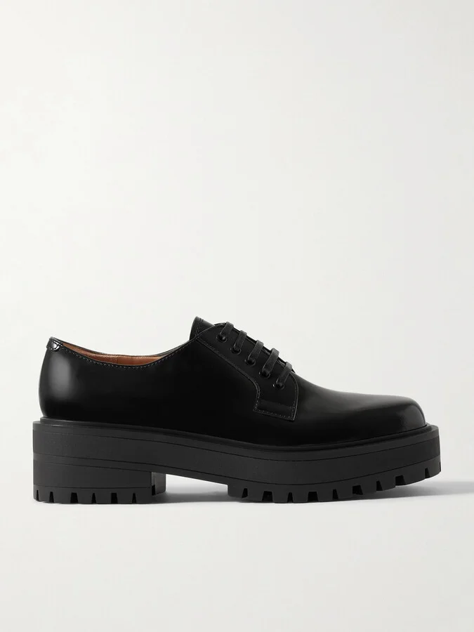 Gianvito Rossi - Smart 20 Patent-leather Brogues - Black