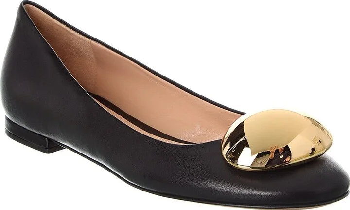Gianvito Rossi Sphera Leather Flat