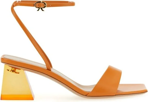Gianvito Rossi Square-Toe Ankle Strap Sandals