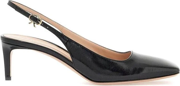 Gianvito Rossi Square Toe Slingback Pumps