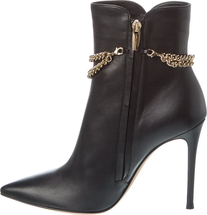 Gianvito Rossi Stirling 150 Leather Bootie - Image 2