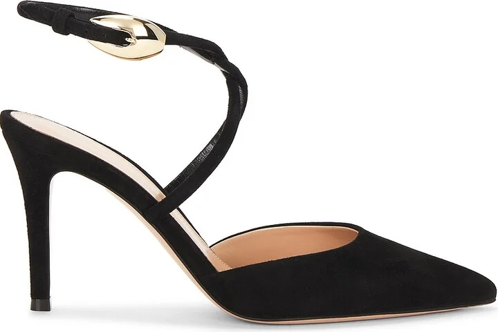 Gianvito Rossi Strappy Pump in Black
