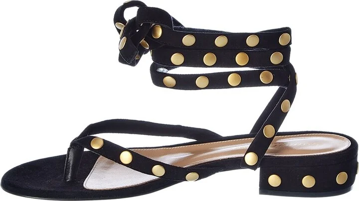 Gianvito Rossi Studded 20 Suede Sandal - Image 2