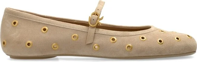 Gianvito Rossi Studded Ballet Flats