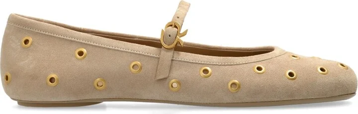 Gianvito Rossi Suede Ballet Flats