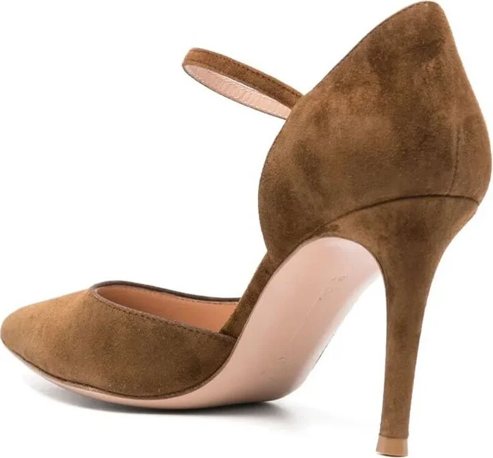 Gianvito Rossi Suede Decollete T.085 Shoes - Image 3