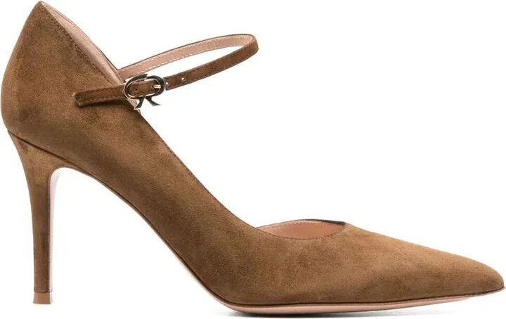 Gianvito Rossi Suede Decollete T.085 Shoes