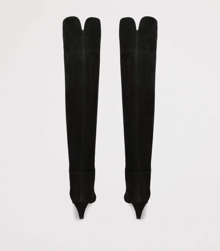 Gianvito Rossi Suede Elise Knee-High Boots 55 - Image 2
