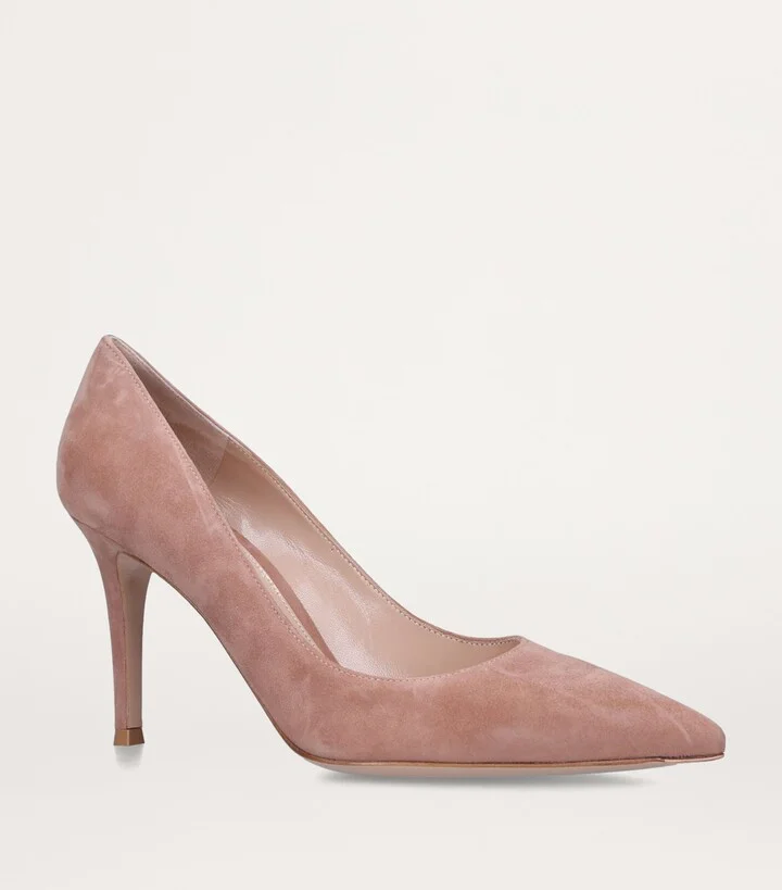 Gianvito Rossi Suede Gianvito Pumps 85 - Image 3