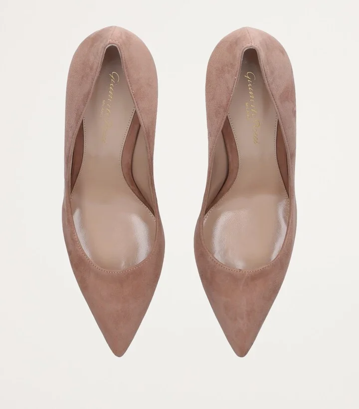 Gianvito Rossi Suede Gianvito Pumps 85 - Image 4