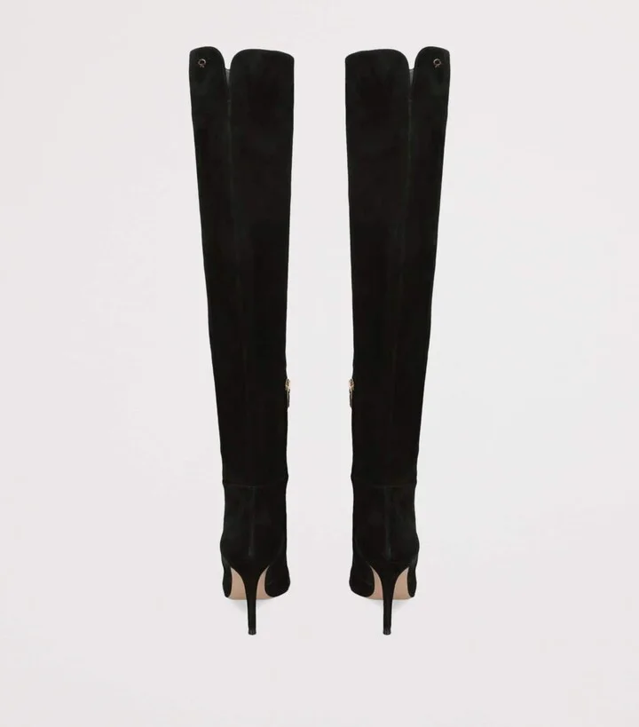 Gianvito Rossi Suede Jules Over-the-Knee Boots 85 - Image 2