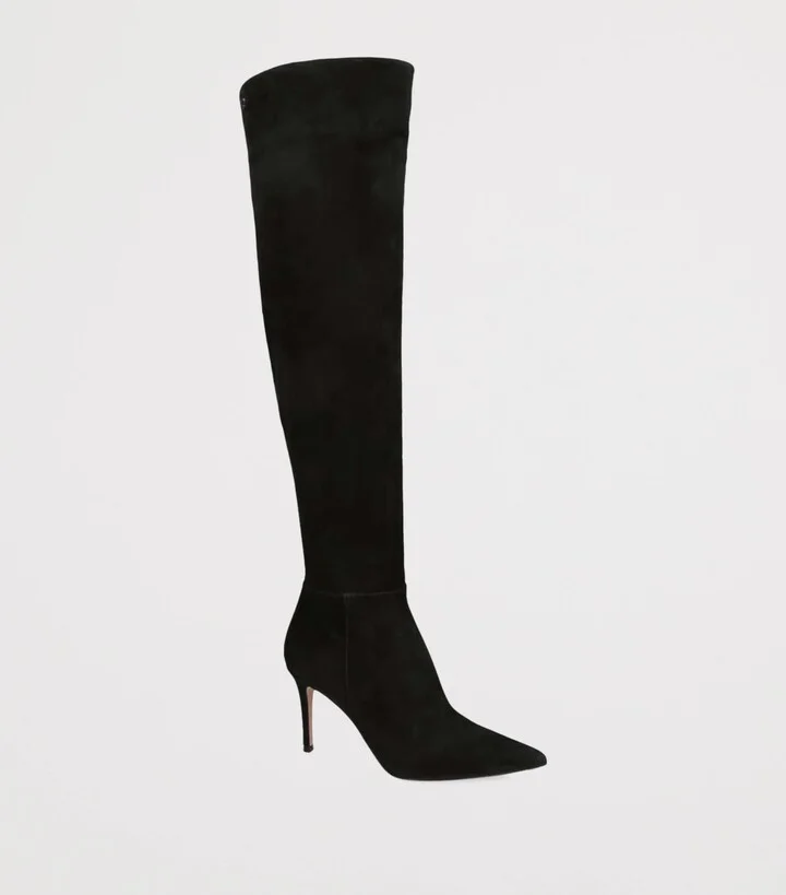 Gianvito Rossi Suede Jules Over-the-Knee Boots 85 - Image 3