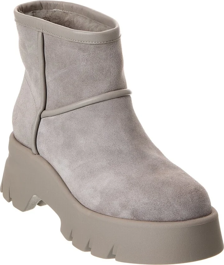 Gianvito Rossi Suede Platform Bootie