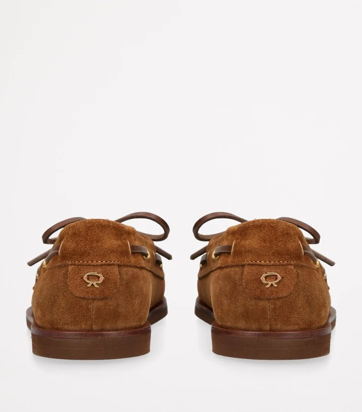 Gianvito Rossi Suede Vandee Boat Shoes - Image 3