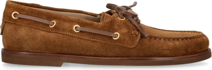 Gianvito Rossi Suede Vandee Boat Shoes