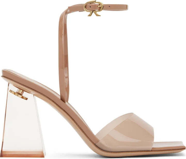 Gianvito Rossi Tan Cosmic Heeled Sandals