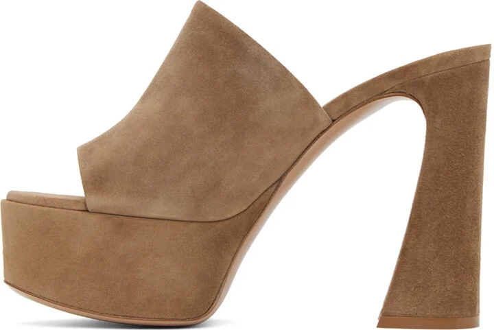 Gianvito Rossi Tan Holly Heeled Sandals - Image 3