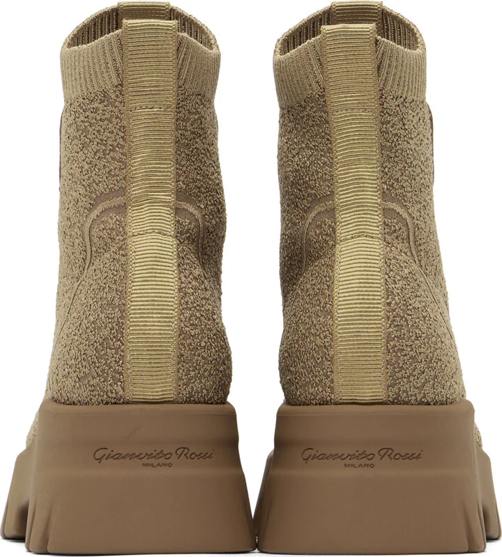 Gianvito Rossi Tan Lambert Boots - Image 2